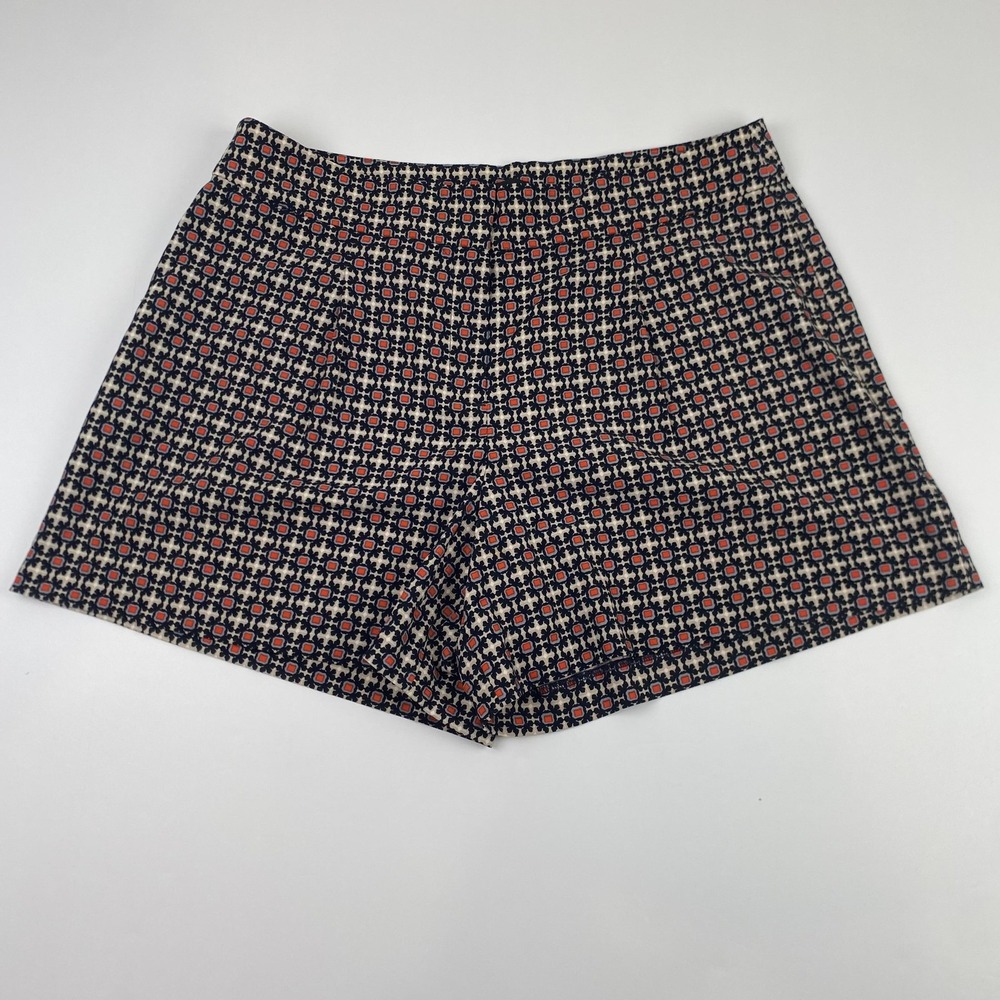 Ann Taylor Chino Shorts Womens 10 (33x5) Multicolor Geometric Lined Stretch